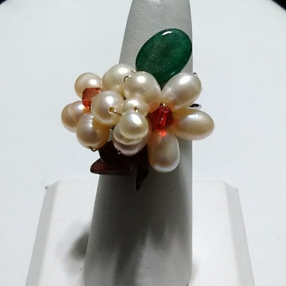 3/$50💎 Multi Gemstone and Pearl Ring - Picture 2 of 6
